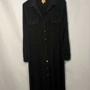 Kasper Classic Black Long Sleeve Dress